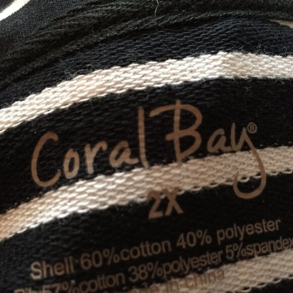 Coral Bay Stripe zip Jacket 2X NWT - Picture 5 of 7